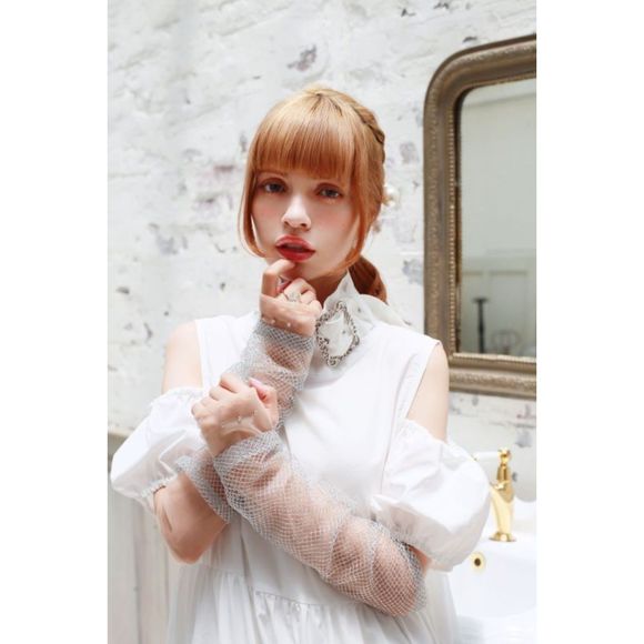 NWOT Rosemarie Seoir white cold shoulder maxi dress - Picture 5 of 5